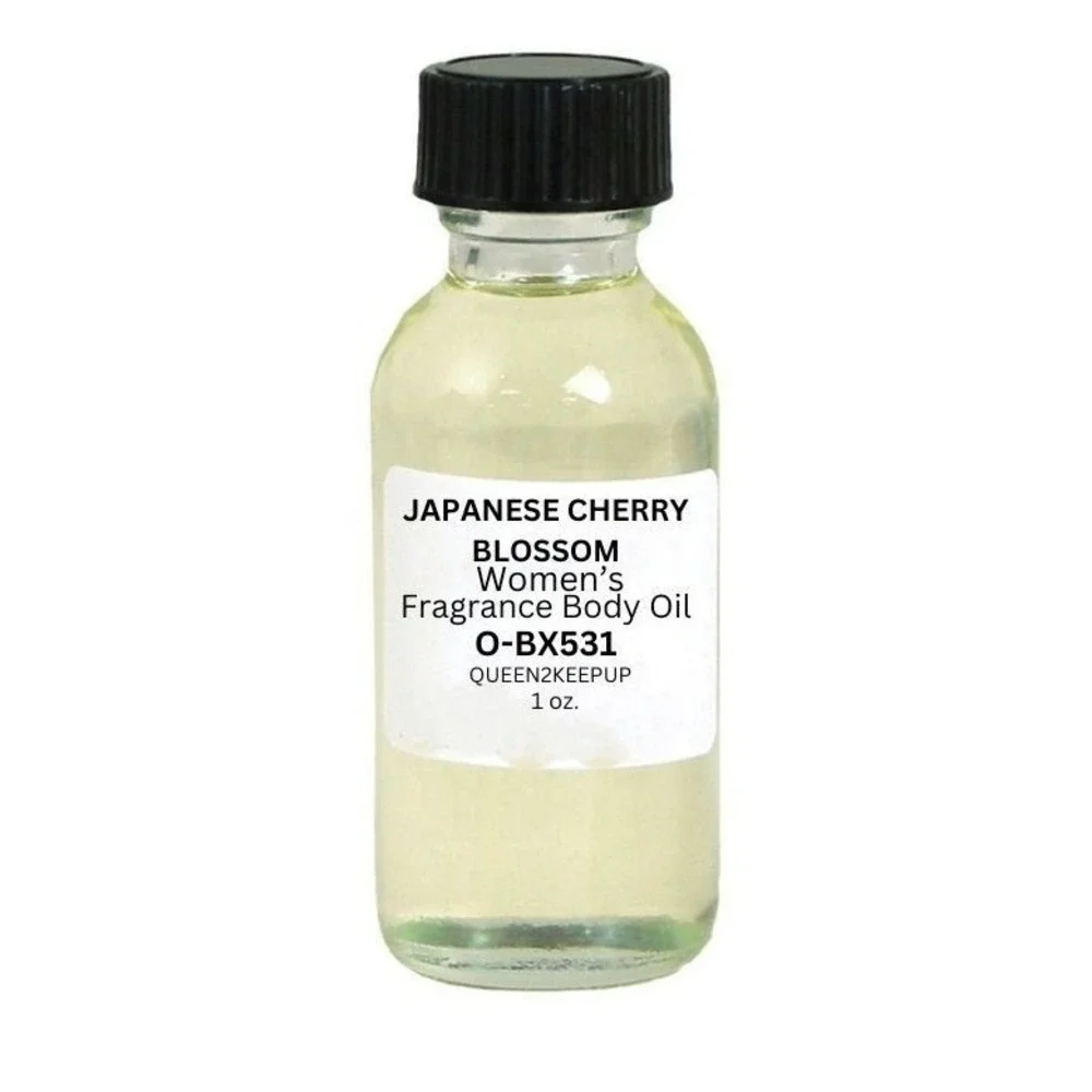 Japanese Cherry Blossom Women's Body Oil Soft Floral and Uplifting Scent 1 oz
